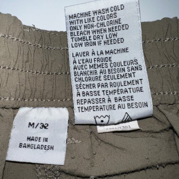 World Wide Sportsman Khaki Tan Convertible Pants Shorts Lightweight Size M (32) - Picture 8 of 11